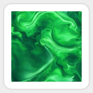 ELEGANT LIGHT GREEN LIQUID MARBLE DESIGN, IPHONE CASE AND MORE Sticker